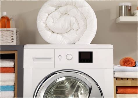 washing a down comforter machine.